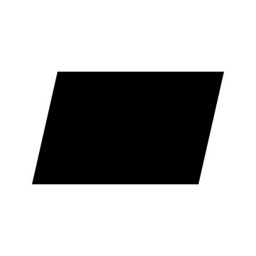 Set of parallelogram shape icons. for mobile concept and web design. vector illustration