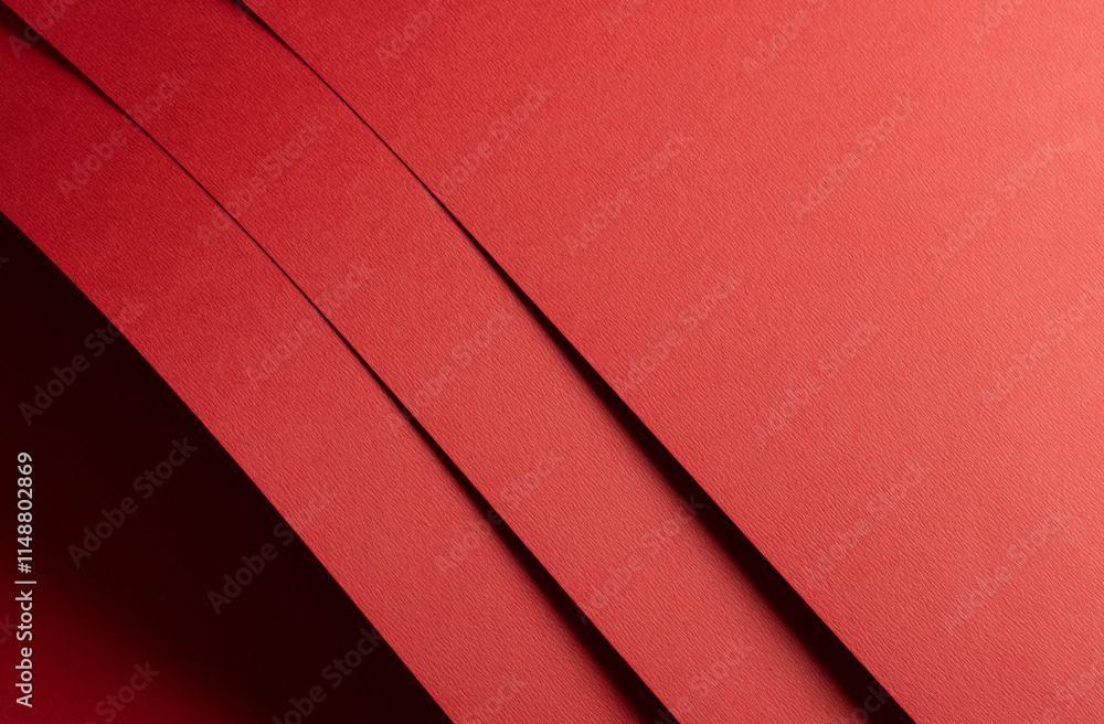 Poster crimson red paper texture with subtle shadows and a tactile matte surface. the vibrant, warm tones a