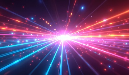 Yellow horizontal lens flares. Laser beams, horizontal light rays. Beautiful light flares.