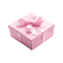 Obraz premium Elegant gift box with attractive ribbon for celebration isolated on a transparent background.