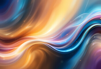 Obraz premium Fluid waves with gradient transitions, seamless flowing abstract background design