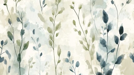 Delicate greenery pattern design nature digital art subtle aesthetic close-up botanical inspiration