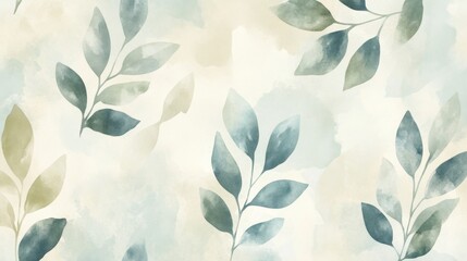Elegant leaf pattern design nature inspired graphic art soft colors aesthetic appeal background texture for creative projects
