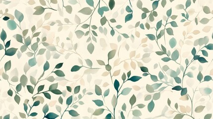 Graceful green leaves design natural aesthetic digital art serene environment abstract view nature's beauty