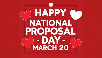 Happy National Proposal Day March Twenty