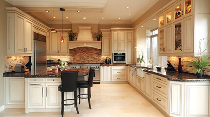 kitchen, interior, home, furniture, house, room, design, wood, table, luxury, sink, apartment, architecture, stove, cabinet, new, decor, floor, oven, contemporary, cabinets, style, counter, window, in