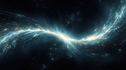 Fototapeta premium Stunning cosmic phenomenon: twisting galactic currents and stellar wonders