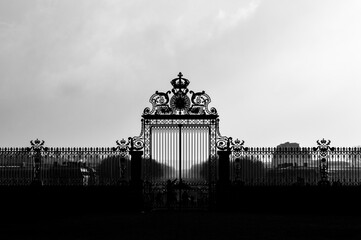 silhouette in black and white in France