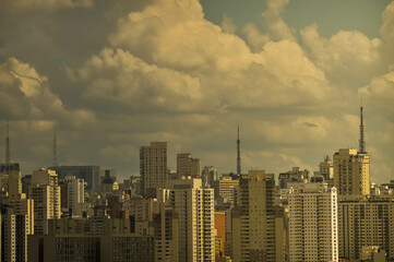 São Paulo Brazil Landscape Retrô Vintage
