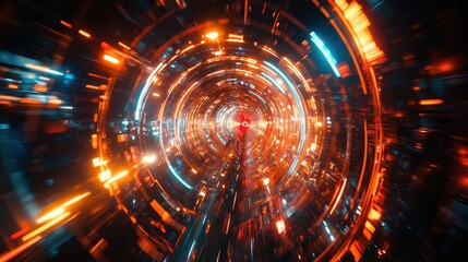 Fototapeta premium Dynamic scene of spinning wheels, flashing lights, and enthusiastic cheers, capturing the thrill of the moment.