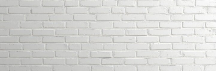 Obraz premium Textured white brick wall background, grunge aesthetic, macro, element