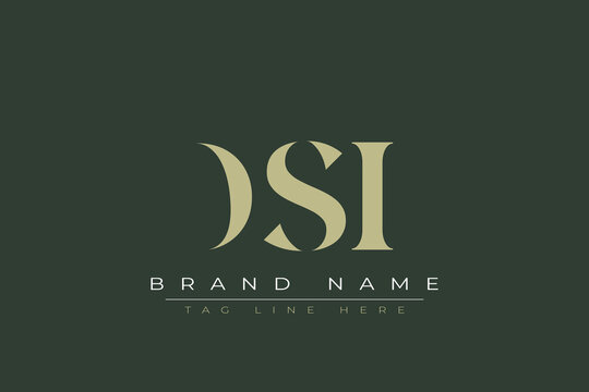 DSI abstract letter logo design. This logo is designed by three abstract letters. 