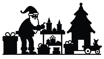 Santa's Workshop with Elves