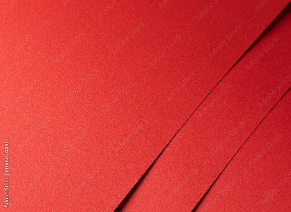 Poster scarlet red paper texture with a smooth, vibrant surface and bold overlapping lines. the rich, warm 