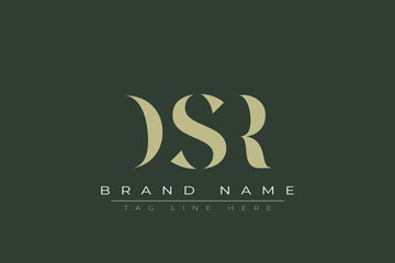 DSQ abstract letter logo design. This logo is designed by three abstract letters. 
