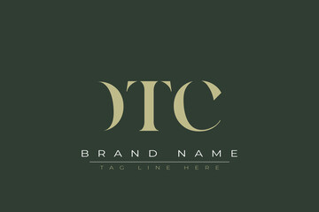 DTC abstract letter logo design. This logo is designed by three abstract letters. 