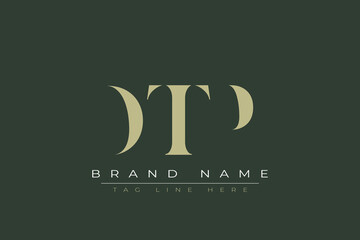 DTP abstract letter logo design. This logo is designed by three abstract letters. 