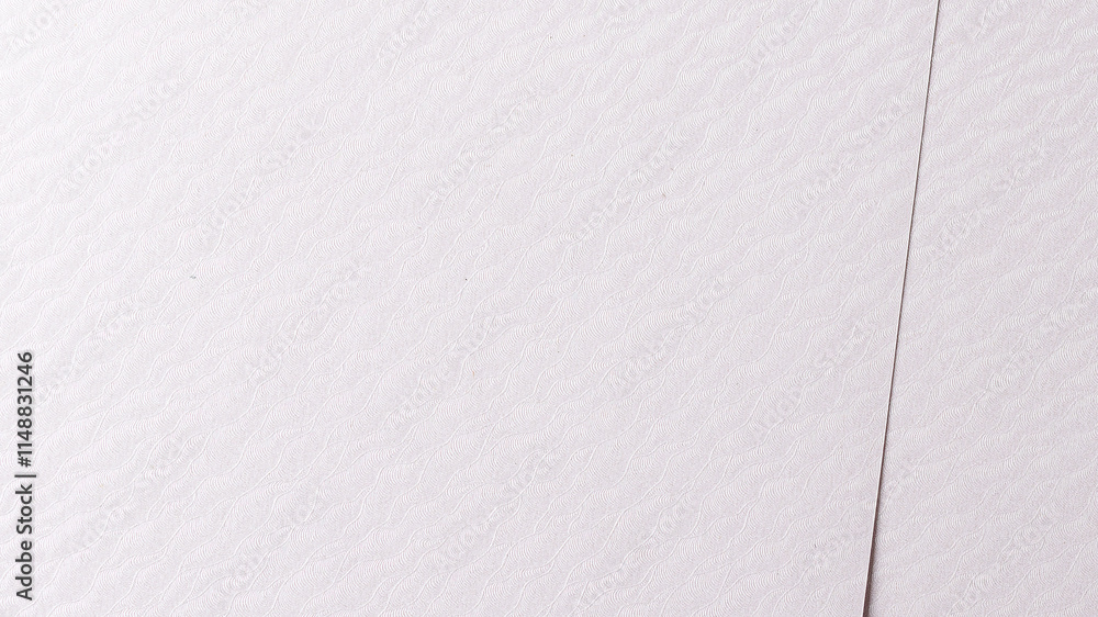 Poster White paper texture with a soft matte finish and subtle wavy patterns. The delicate, refined surface combines neutral tones with a minimalist design, ideal for luxury stationery,