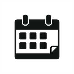 Calendar icon features a clean and organized design, perfect for scheduling apps