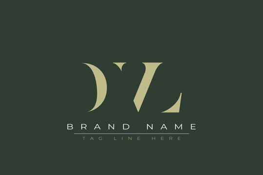 DVL abstract letter logo design. This logo is designed by three abstract letters. 