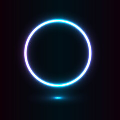 Realistic Neon Light Effect Background