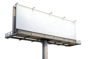 Obraz premium blank billboard on a white background
