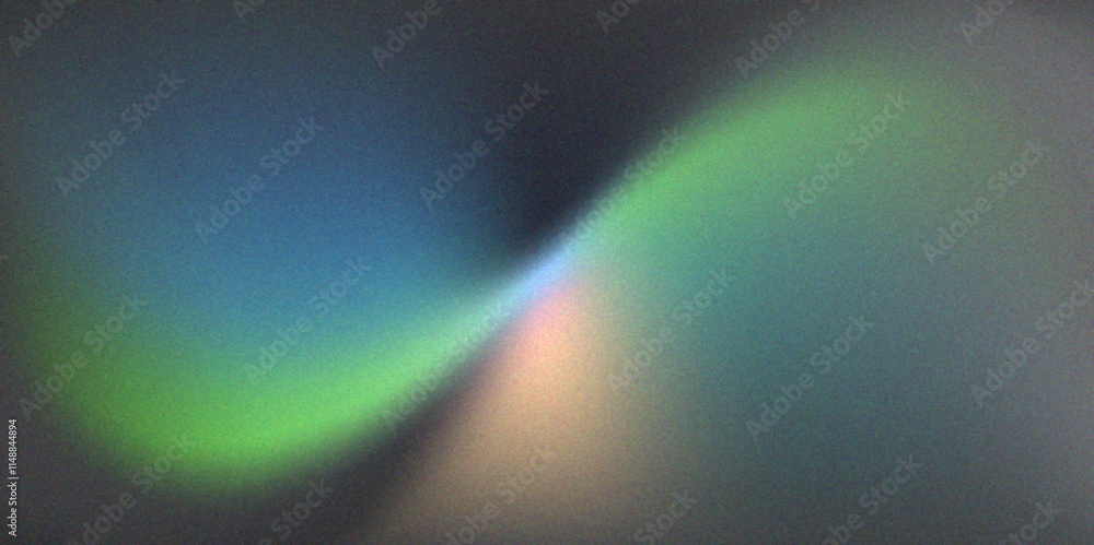 Aufkleber abstract colorful grainy wave glowing color soft gradient shape background, design for banner, wallp