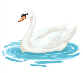 Obraz premium swan on water