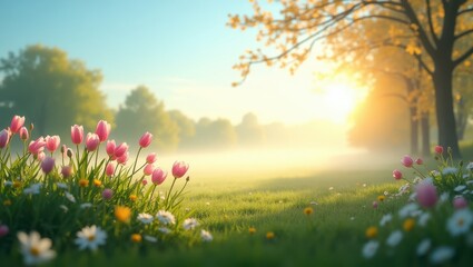 Fototapeta premium Sunny day in Easter