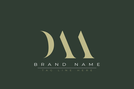 DAA abstract letter logo design. This logo is designed by three abstract letters. 