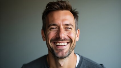 Obraz premium Man smiling at the camera