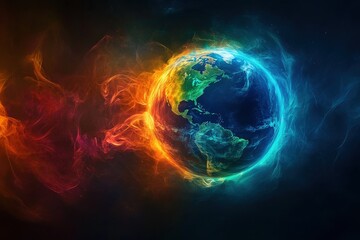 A swirling plasma globe glowing with electromagnetic energy against a dark background, highlighting vibrant electric arcs