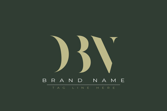 DBN abstract letter logo design. This logo is designed by three abstract letters. 