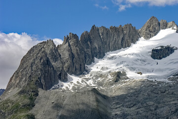 Obraz premium Rocky landscape around Grosser Aletsch, Switzerland