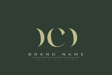 DCD abstract letter logo design. This logo is designed by three abstract letters. 