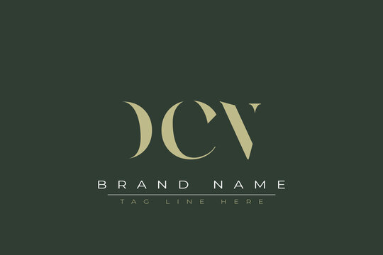 DCN abstract letter logo design. This logo is designed by three abstract letters. 