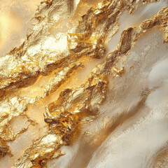 Obraz premium Elegant gold foil texture with shimmering highlights and smooth surface