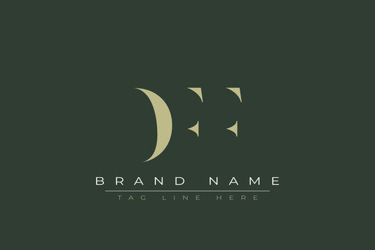 DFF abstract letter logo design. This logo is designed by three abstract letters. 
