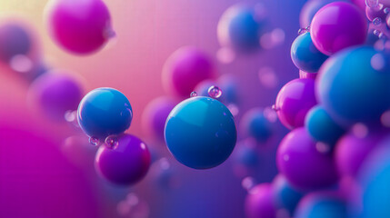 Spheres, purple, pastel, background picture