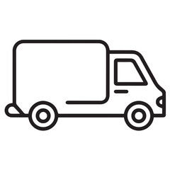 Minimalist Delivery Vehicle with Free Delivery Text for Business Use
Flat Truck Outline Highlighting Free Shipping for E-commerce Projects