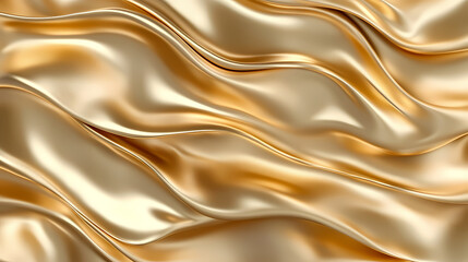 Fototapeta premium Abstract crumpled gold foil texture with a metallic shine for luxury and decorative background. Auric. Illustration