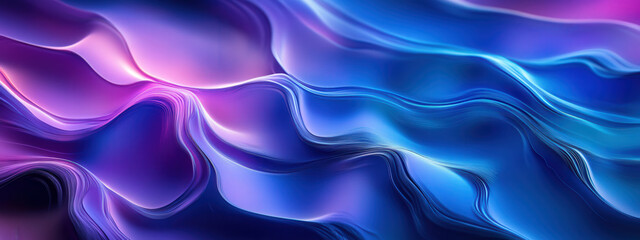 Obraz premium Abstract gradient of vibrant blue and purple hues, perfect for tech theme