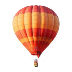 Naklejka premium A hot air balloon with a basket on top of it