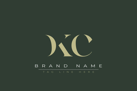 DKC abstract letter logo design. This logo is designed by three abstract letters. 