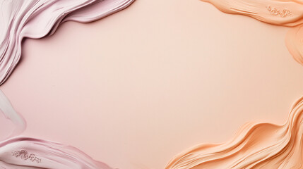 A sleek and elegant certificate card resting on a soft, pastel gradient background that shifts from lavender to peach. The card has ornate, embossed edges and a subtle shimmer that