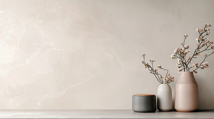 A smooth, polished concrete surface with a reflective sheen, showcasing subtle marble-like veins in soft tones of light gray and white for a modern minimalist look.