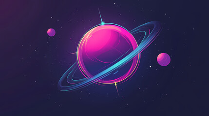 Quasar vector icon. Quasar. Illustration