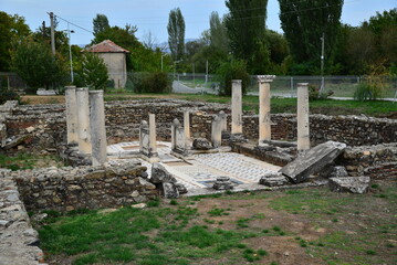 A view of the ancient city of Heraclea in Bitola, Macedonia