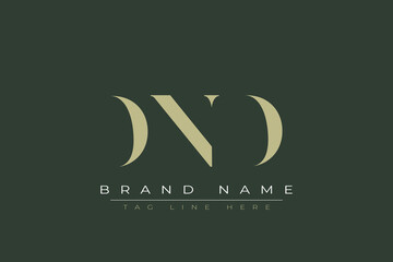 DND abstract letter logo design. This logo is designed by three abstract letters. 
