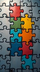 Colorful Puzzle Representation of Autism